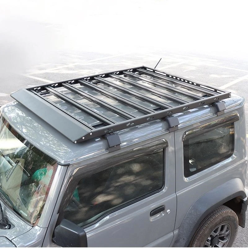 

2022 2023 Car Roof Luggage Rack Accessories Aluminium Offroad Roof Platform Rack with Carrier Basket Jimny JB64 JB74
