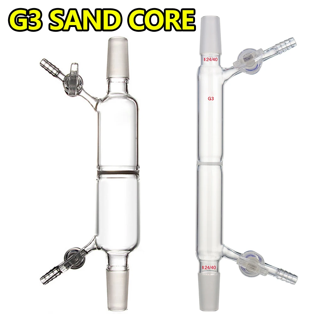 

Sand plate filter tube, diameter 30-40MM grinding port 24mm porosity G3 air conduit glass piston Glass instrument