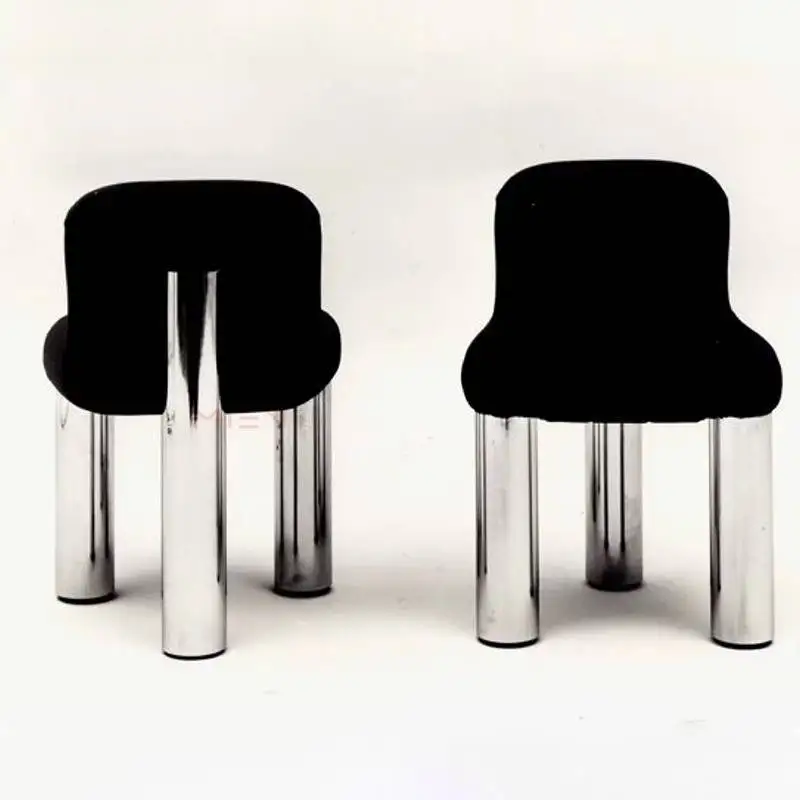 

Modern Nordic Dining Chair Upholstered Metal Relaxing Comfortable Dining Chair Outdoor White Sillas Para Comedor Funiture