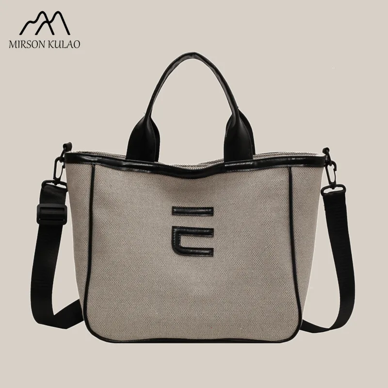 

2024 new women's large capacity single shoulder crossbody bag students campus commuting Tote bag fashion