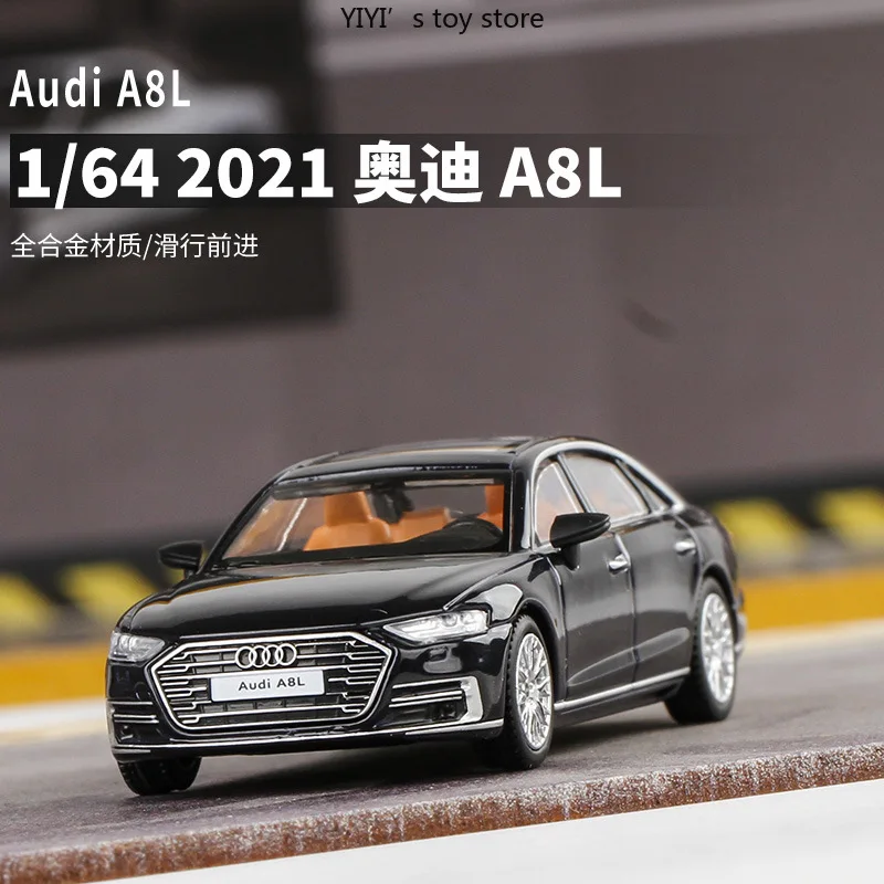 

Jkm 1:64 Audi A8L Sedan Mini alloy car model High-end decoration High-end collectibles and Gifts 25
