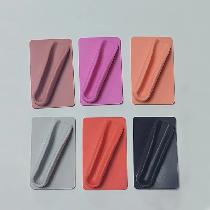 

1pc Silicone Lip Holder for Cell Phone Lipstick Lip Glaze Phone Case Back Stick on Holder for Iphone Xiaomi Phone Universal
