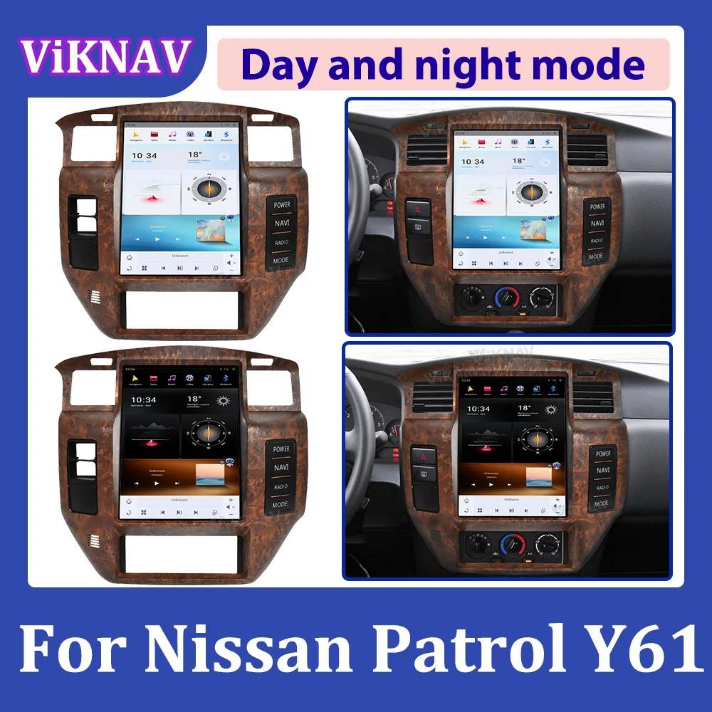 Android For Nissan Patrol Y61 2004-2019 Car Radio multimedia player Tesla Screen Stereo GPS Navigation Head unit Audio