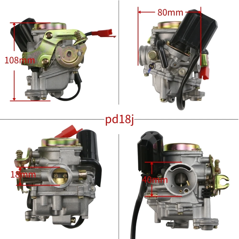 For Honda GY6 50cc 60cc 80cc 90cc PD18J PD19J 139QMB 139QMA 18mm 19mm SCOOTER MOPED ATV Motorcycle Carburetor Carb
