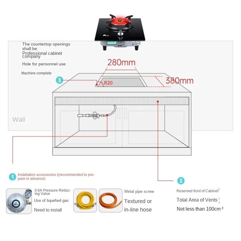 Газовая плита с красным солнцем, одна плита, инфракрасная газовая плита, бытовая газовая плита на сжиженном газе, сильный огненный огонь, плита на природном газе, настольная плита