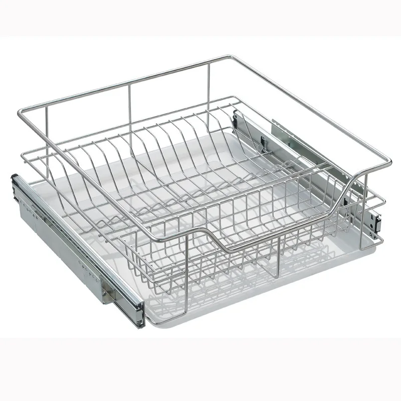 

Kitchen four-side basket drawer type multi-functional pots and utensils, dishes and baskets