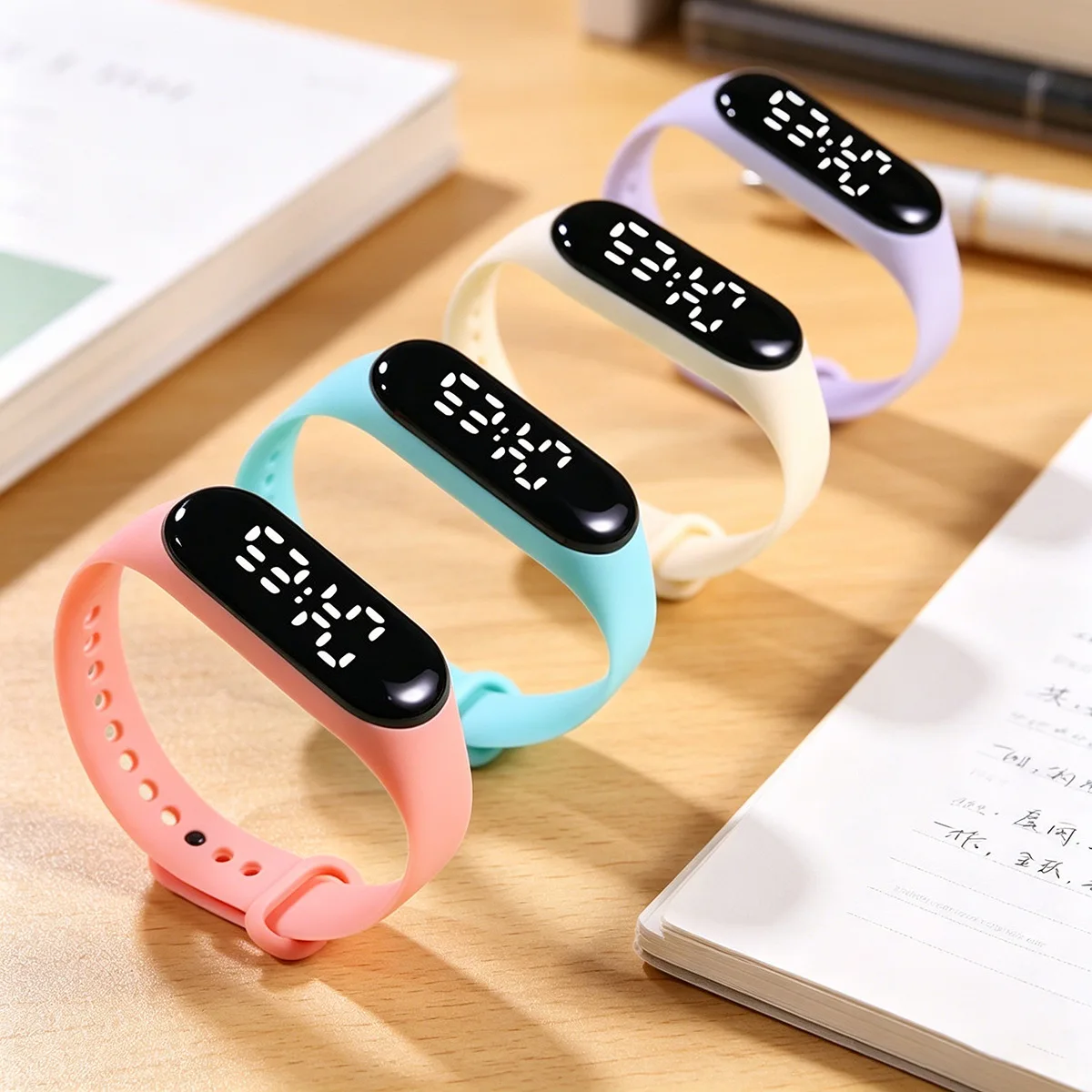 Fashion Silent Children Watches For Kids Show Time And Date Waterproof Sports Bracelet Wristwatch School Student Digital Clock