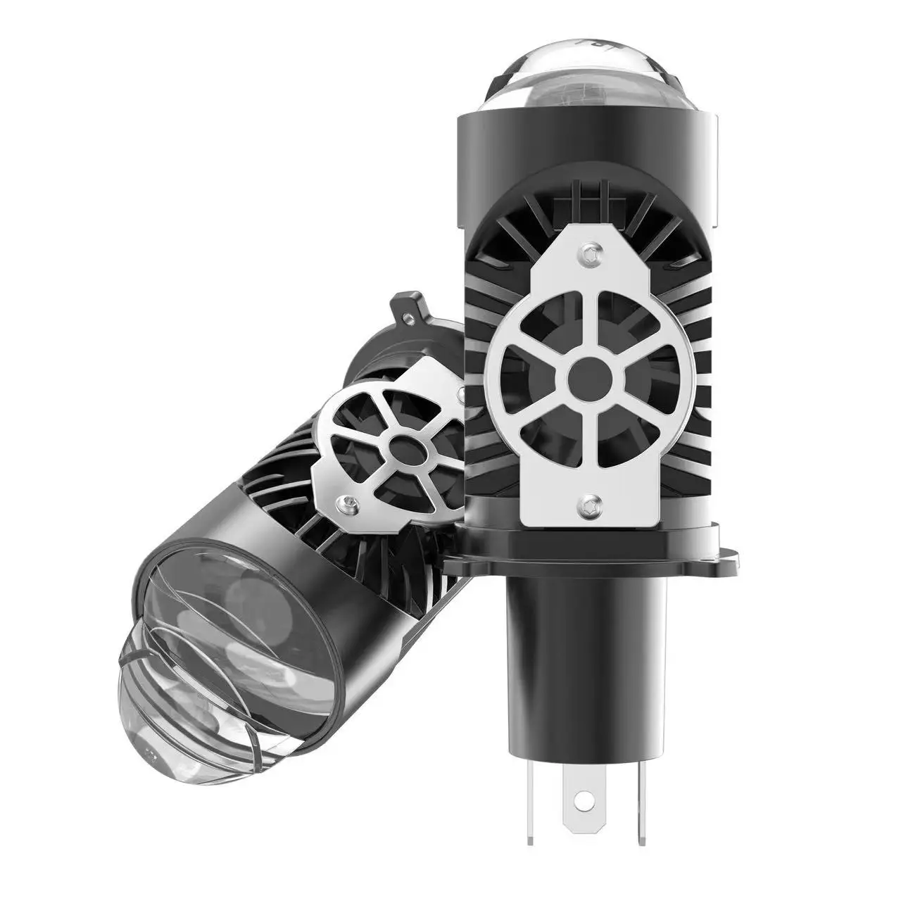 

120W H4 Bi LED Projector Lens Auto Headlight Bulb Plug&Play 7750 CSP Canbus Auto Motorcycle Turbo Lamps Dual High Low Beam