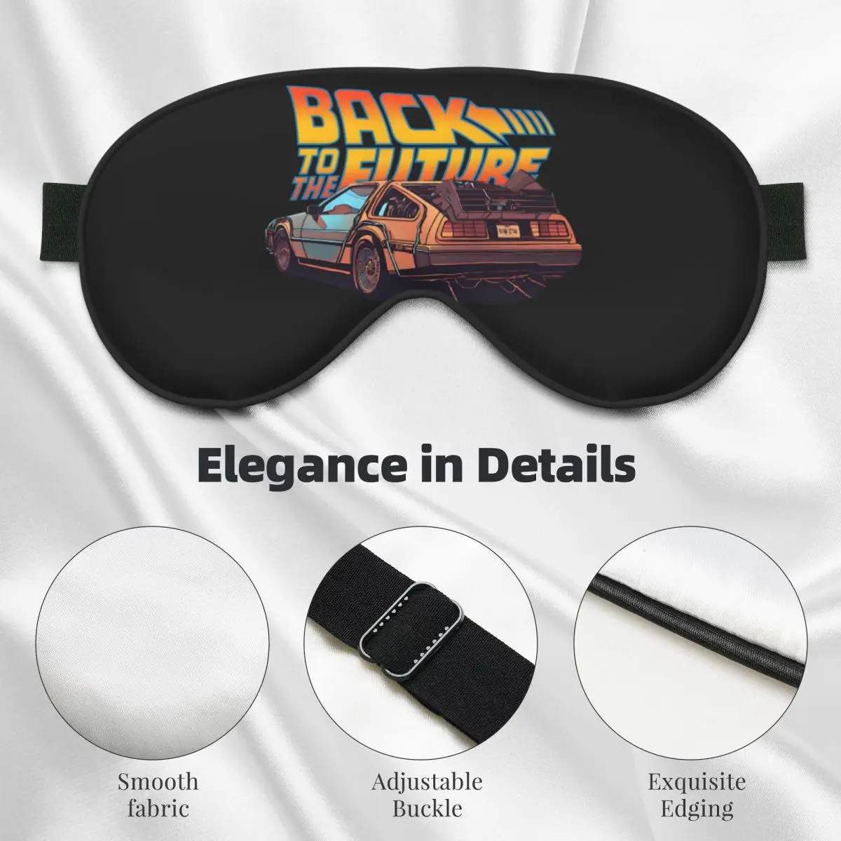 العودة إلى المستقبل أقنعة العين النائمة الخيال العلمي فيلم كوميدي اثنين الجانب قيلولة الصحة العين يغطي فندق الرجال النساء بقع العين الإبداعية