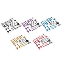 DIY RC Car Metal Upgrade Parts Kit for Wltoys 124017 124016 124018 124019 Wear Resistant Durable Easy Install Complete