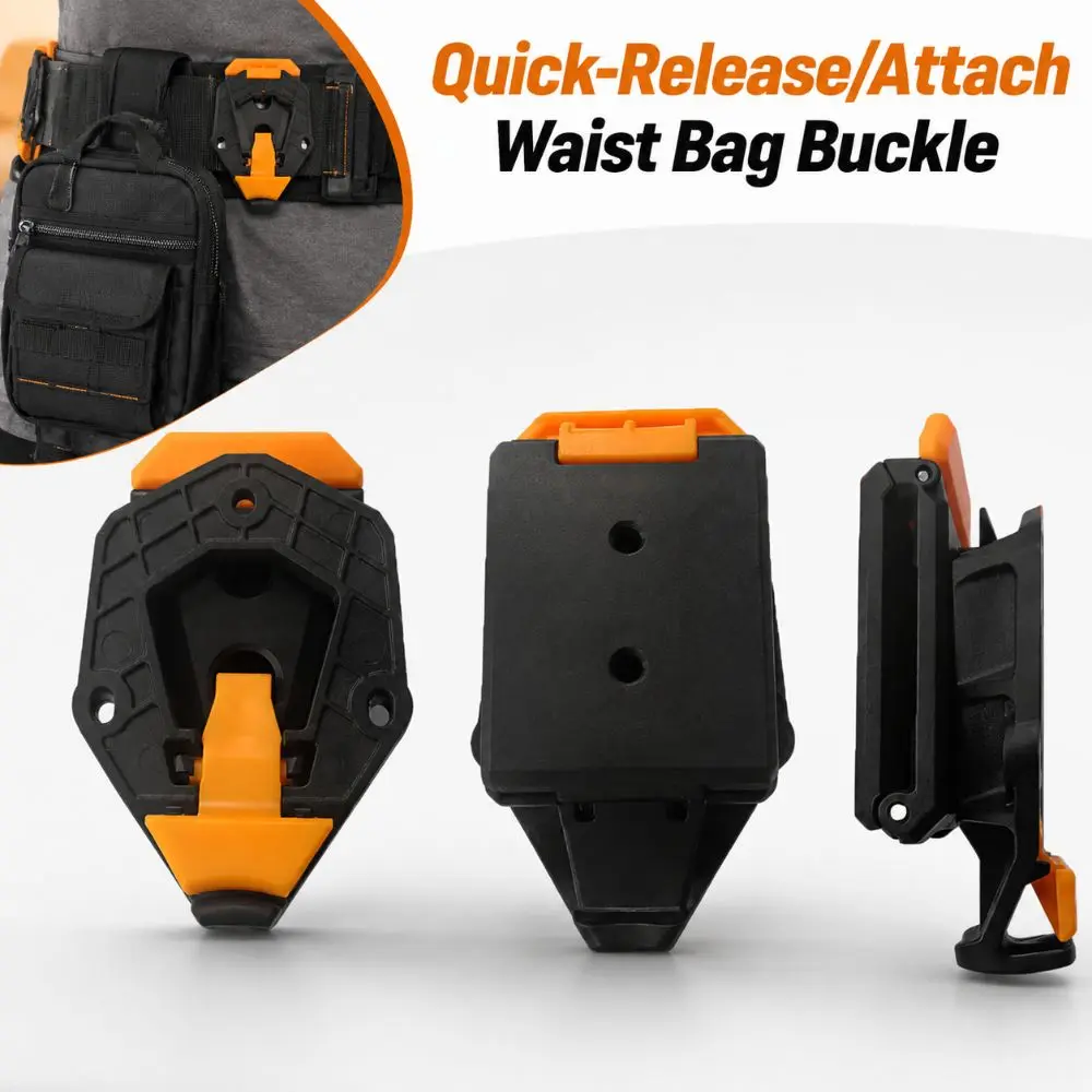 Quick-Release/Attach Waist Bag Buckle Sturdy ABS Universal Tool Bag Belt Clip Buckle DIY Tool Bag Fixing Clip All Tool Waist Bag