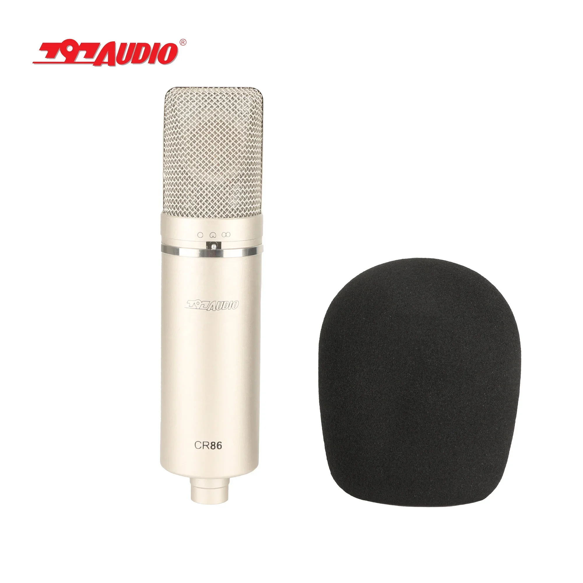 797Audio CR86 XLR Cardioid Condenser Microphone XLR With Large Diaphragm Professional Studio Mic For Recording Podcasting