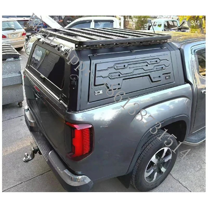 

Suitable Universal 4x4 Pickup Canopy Tent Waterproof Locking Tailbox Hardtop Aluminum Alloy Steel
