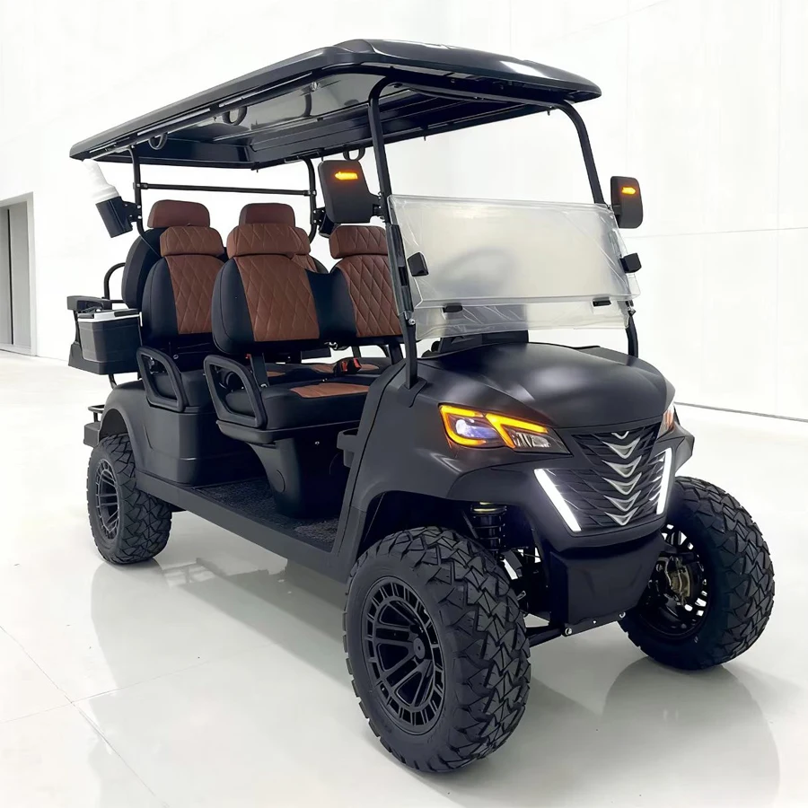 MMC ماركة الصيد سيارة 2 4 6 8 مقعد 48 فولت/60/72 فولت 4000 واط/5000 واط/7000 واط نادي لمشاهدة معالم المدينة مع المصد الكهربائية رفع عربة جولف على الطرق الوعرة