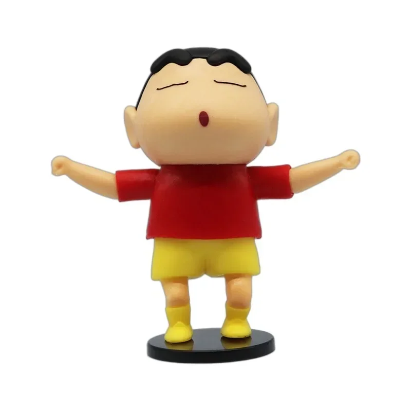 4Pcs/set Cartoon Crayon Shin-chan Dynamic New Life Series Anime Action Figure Doll Collectible Decor Girls Boys Birthday Gift