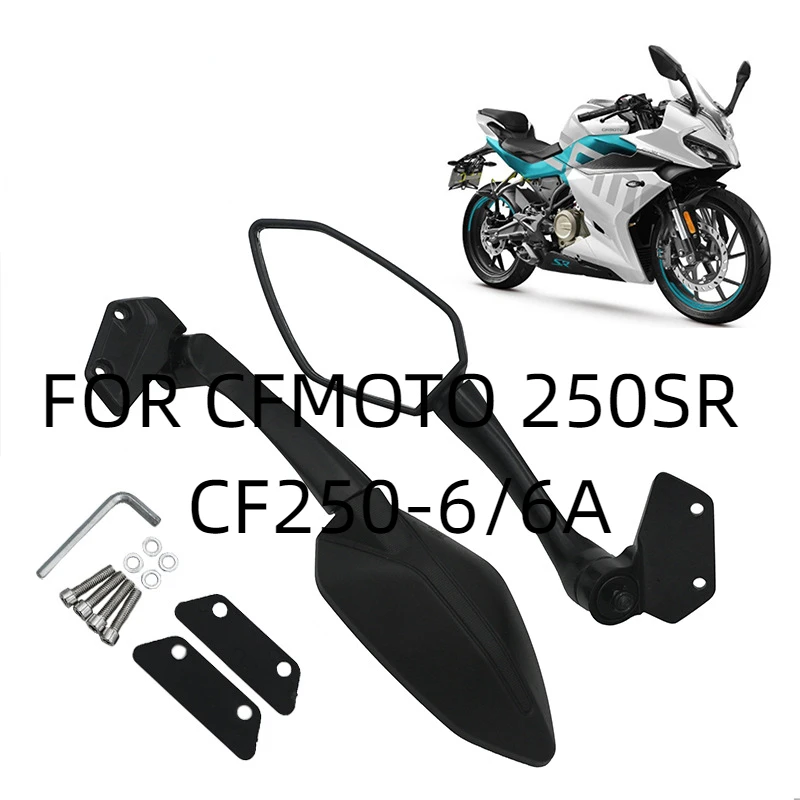 Motorcycle Rearview Mirror 250-6A Reflector Racing Mirror for CFMOTO 250SR CF250-6 CF250-6A Motorbike Reflector Side Mirrors