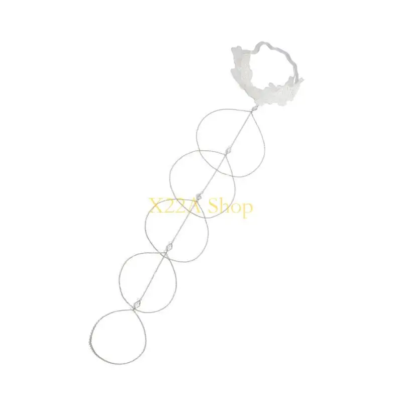 ユニークなレースの弾性脚の太ももチェーン女性ビーチボディタッセルチェーンナイトクラブチェーン