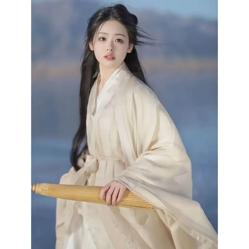 

Ancient Traditional Hanfu Yellow Dress Plus Size XL Hanfu Dress Women Carnival Cosplay Costume Chinese Stage Dance Dress 6m