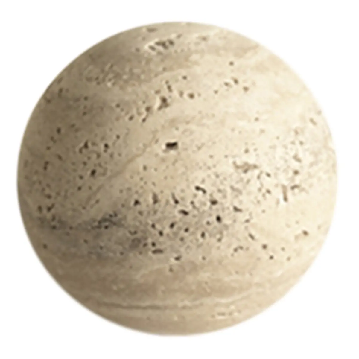 ABFS Natural Marble Stone Ball Decor for Table and Shelf Vintage Travertine Sphere Sculpture for Home Decoration A