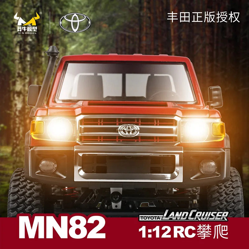 New Mn82 Remote-controlled Toy Car 1:12 Model Car Rc Climbing Off-road Vehicle Pickup Truck Children's Toy Gift