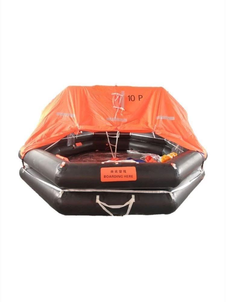 Yacht life raft, self-inflatable self-righting lifeboat