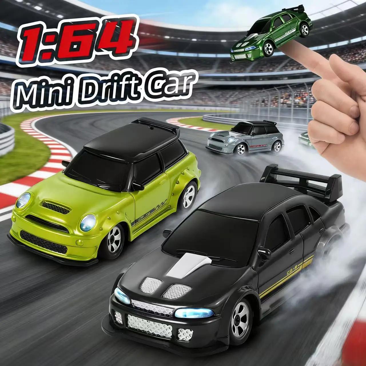 

Новая настольная машинка для дрифта с дистанционным управлением 2026 года | гоночный автомобиль с полным приводом | детская и взрослая соревновательная игрушка, подарок на день рождения для мальчика | 1