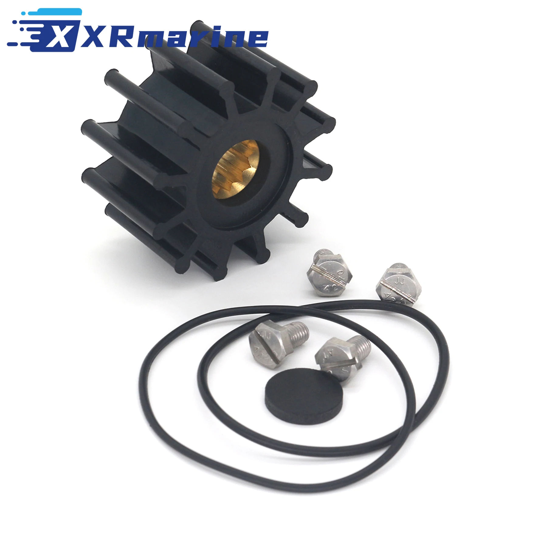 

21951348 21213660 Raw Sea Water Pump Impeller Kit Compatible with Volvo Penta 3.0 4.3 5.0 5.7 8.1 L Engine Pump Replaces 3858256