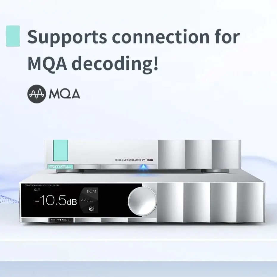 SMSL N100 Hi-Res Net Sreamer Player Supports TIDAL Qobuz Airplay DLNA ROON Connection for MQA With WI-FI Streaming Music Player - Image 3
