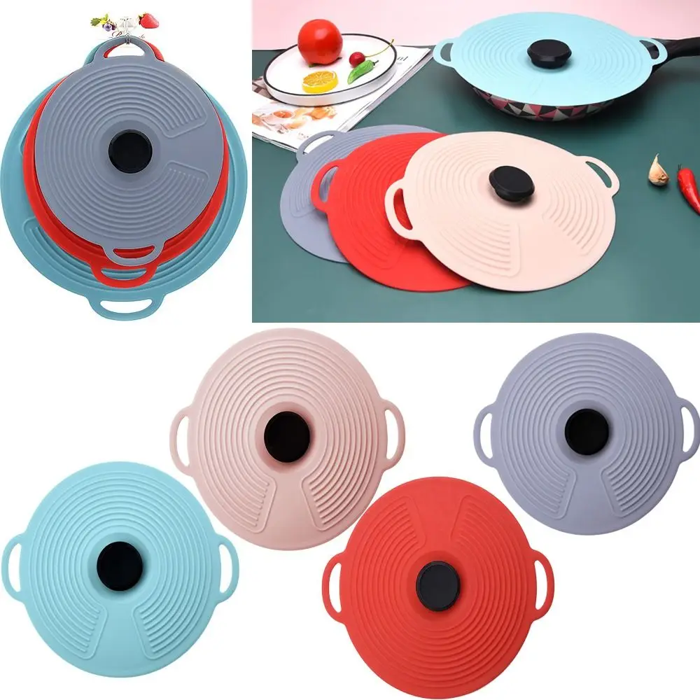 Reusable Multifunction Silicone Boil Over Spill Stopper Microwave Food Fresh Keeping Cover Pan Pot Lid Cover Cooking Tool