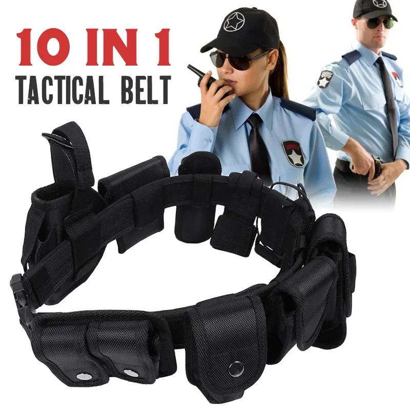 Guard Tactical Belt Security Equipment Set Accessories Waist Bag Multi-Functional Nylon Waterproof Outdoor Training Belt Bag