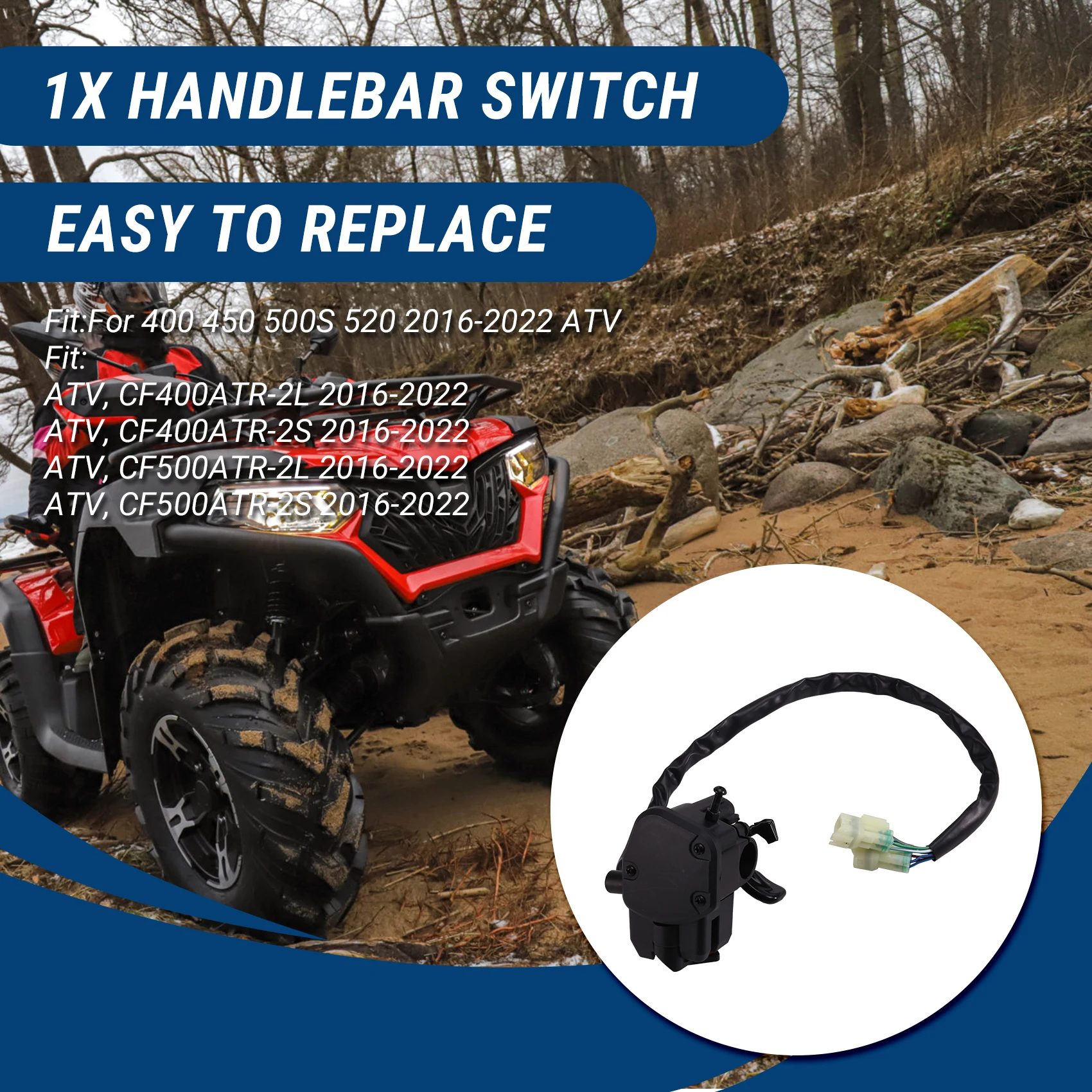 

Переключатель на руле квадроцикла, правый комбинированный переключатель для Cfmoto Cforce 400 450 500S 520 2016-2022 ATV 9GQS-160700-AS55