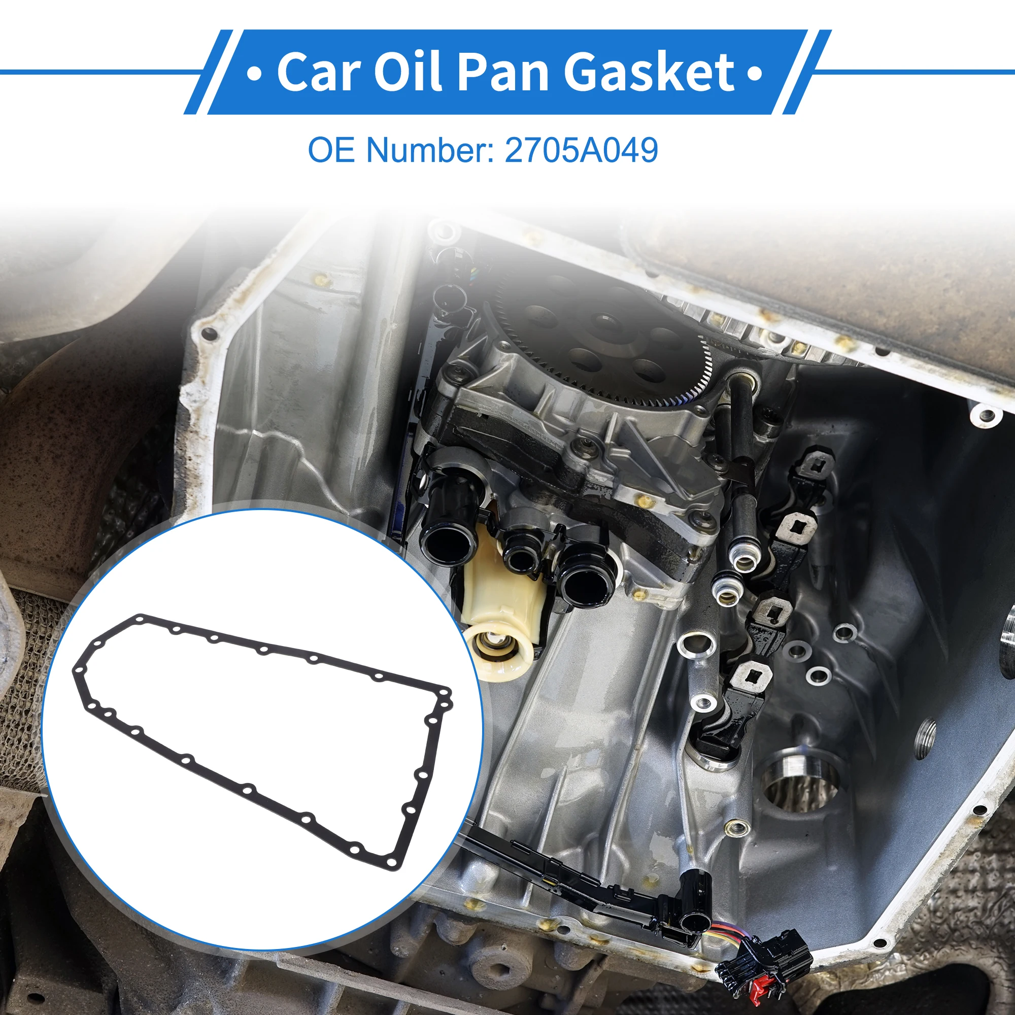 

X Autohaux No.2705A049 Auto Car Transmission Filter Oil Pan Gasket for Mitsubishi Outlander Sport 2.0L 2.4L 2015-2024