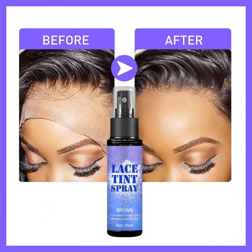 Spray de embaupour cheveux unisexe, 30ml, point de pulvérisation pour perruques, séchage rapide et sans couture, anti-cernes, délié de la fierté du poulet