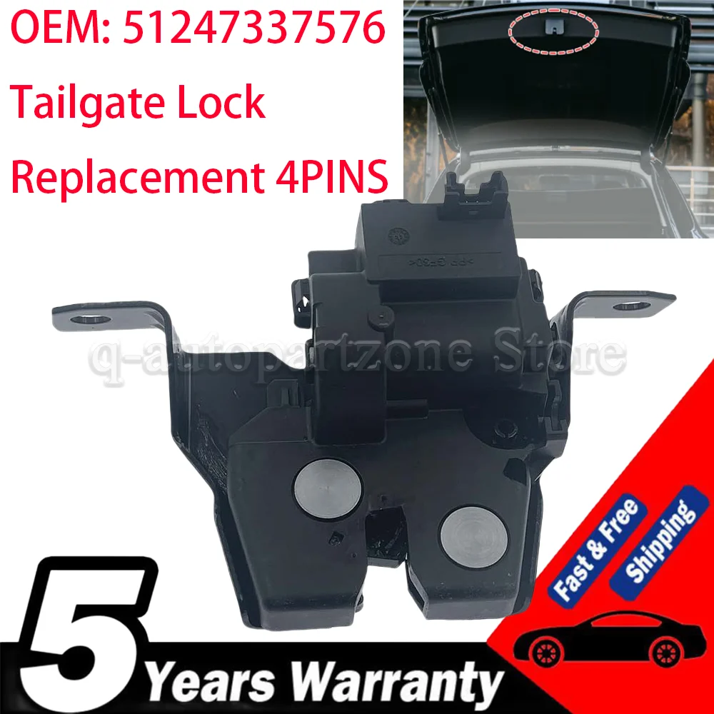 51247337576 For BMW Mini Cooper D John Cooper Works One D Clubman F54 F55 F56 2014-2022 Rear Trunk Boot Lid Lock Latch