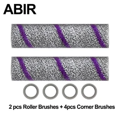 Original Spare Parts  for ABIR WD10 ,Includes Roller Brush 2pcs, Edge Brush 4pcs