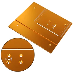 T60 Aluminum Router Table Insert Plate Table Saw Panel Circular Saw Table 240x200x6mm DIY Woodworking Machines Mat With Scale