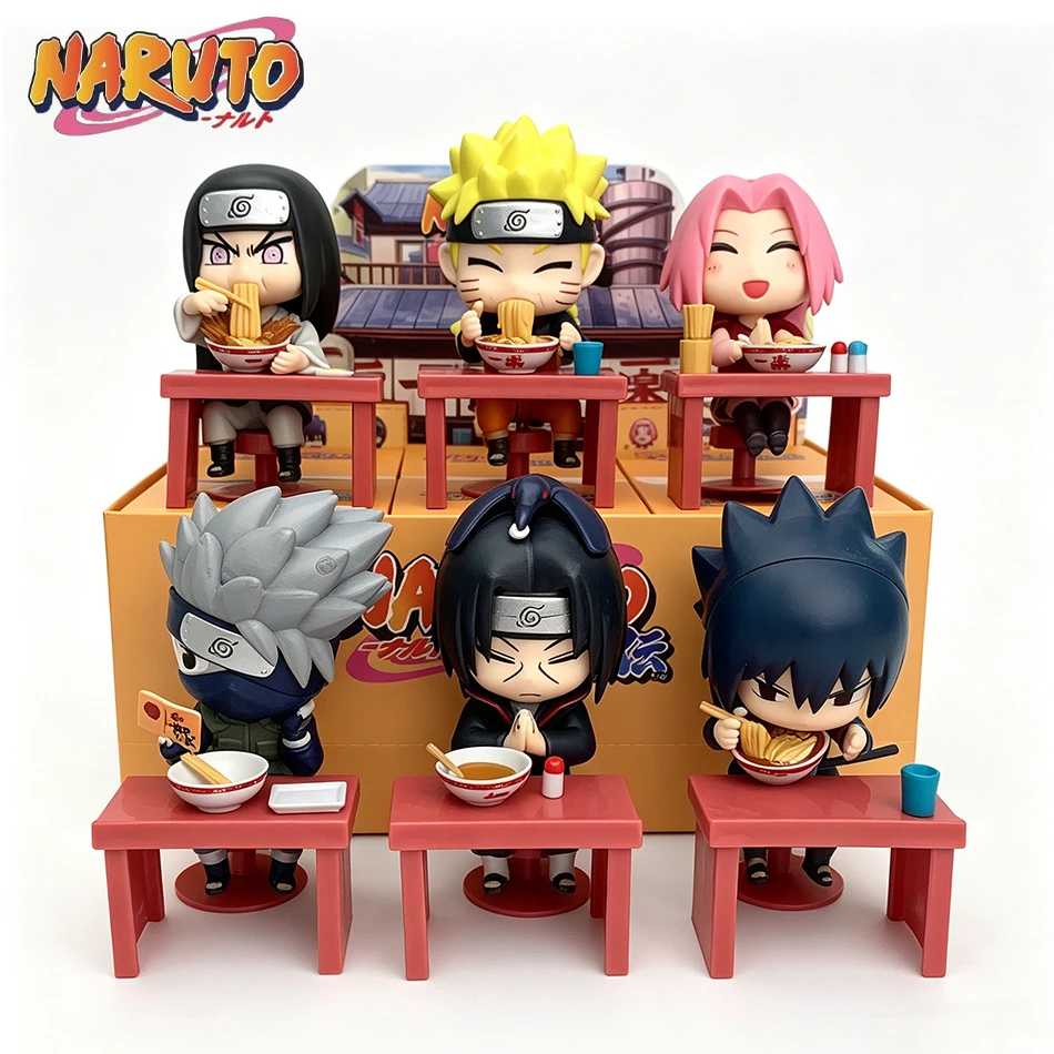 

Anime New In Stock Naruto Breeze Ramen Lamian Noodles Theme Blind Box Handmade Ornament Gift Naruto Sasuke Model Toys