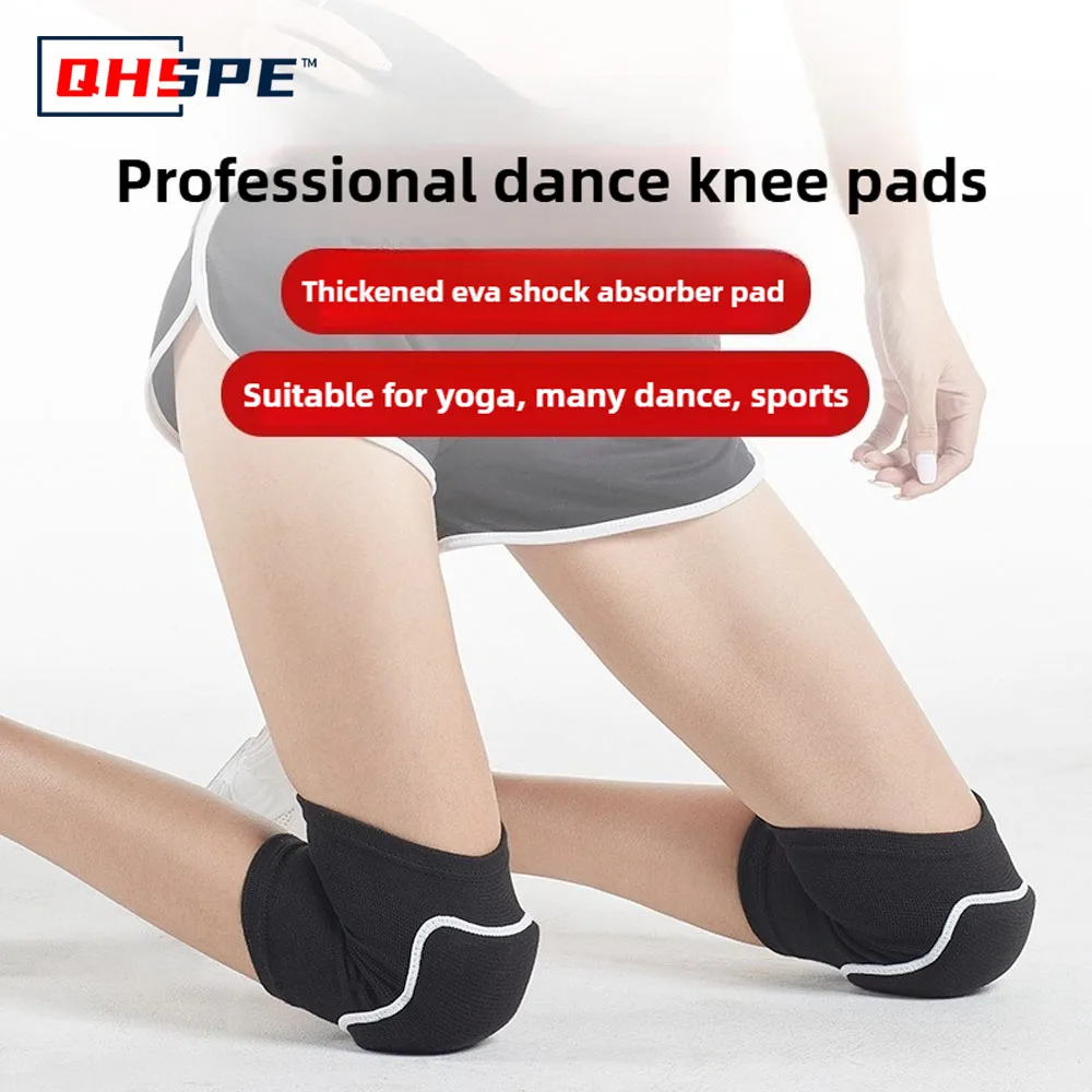 Dance knee pads, special kneeling anti-collision sponge knee pads, thickened yoga street dance volleyball sports knee pads