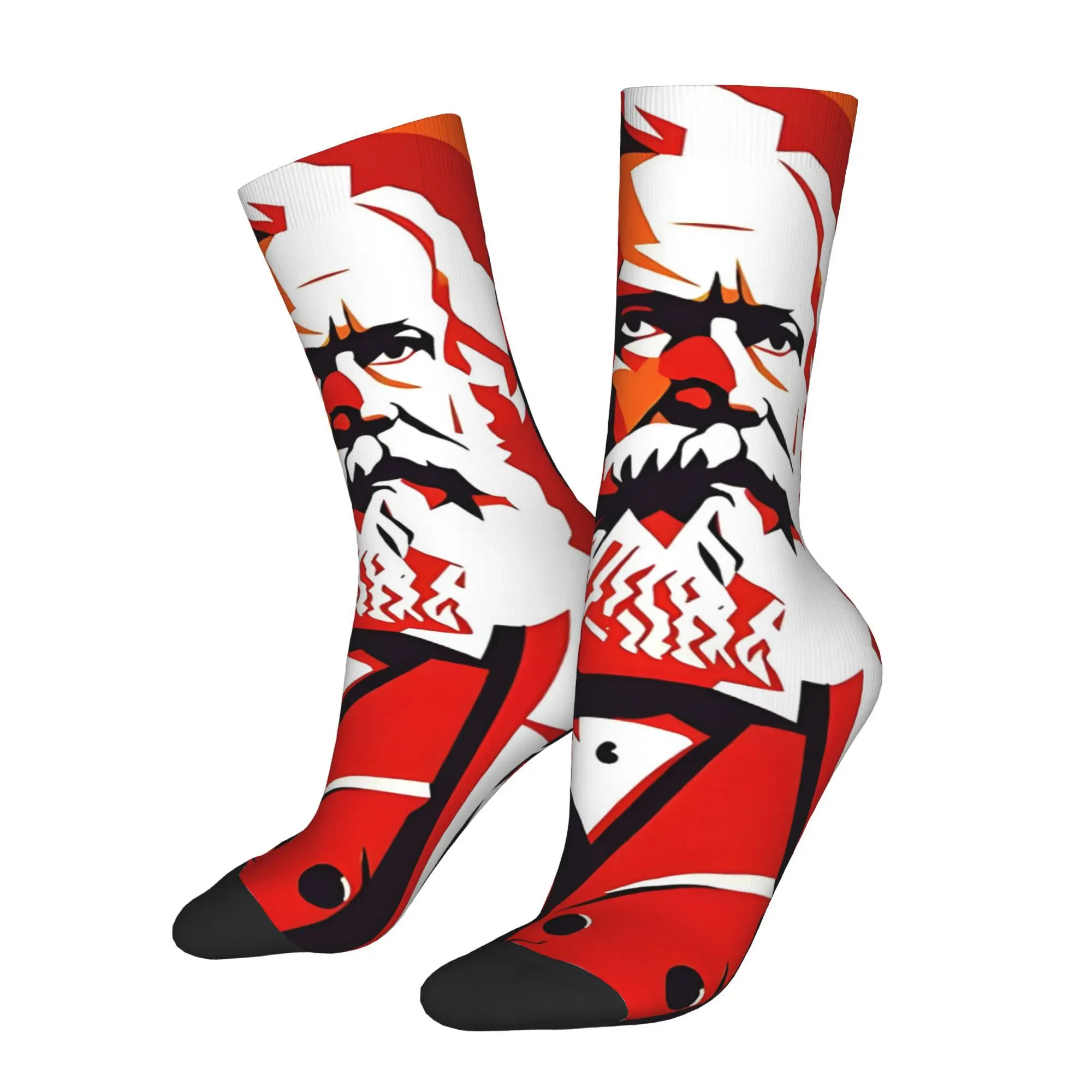 

Funny Sock for Men Karl Marx Hip Hop Harajuku Happy Breathable Pattern Printed Crew Sock Casual Gift