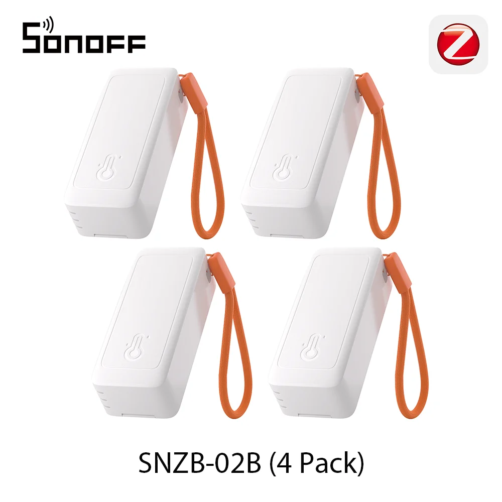 SONOFF SNZB-02B AirGuard TH Lite Zigbee Temperatur- und Feuchtigkeitssensor, Hochpräzise Messung, 6-Monats-Datenprotokollierung, Lange Akkulaufzeit
