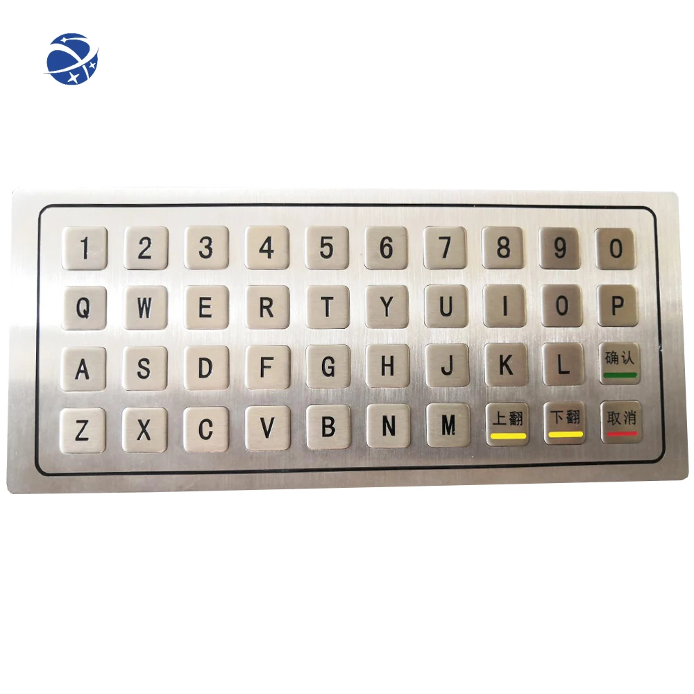 44 keys customize stainless steel metal keyboard