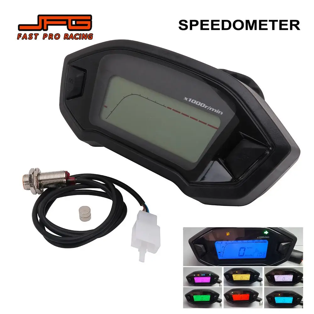 Motorcycles Accessories Speed Meter Digital Speedometer Odometer Adjustable Universal For Most Motorcycle Models Monkey DC 12V