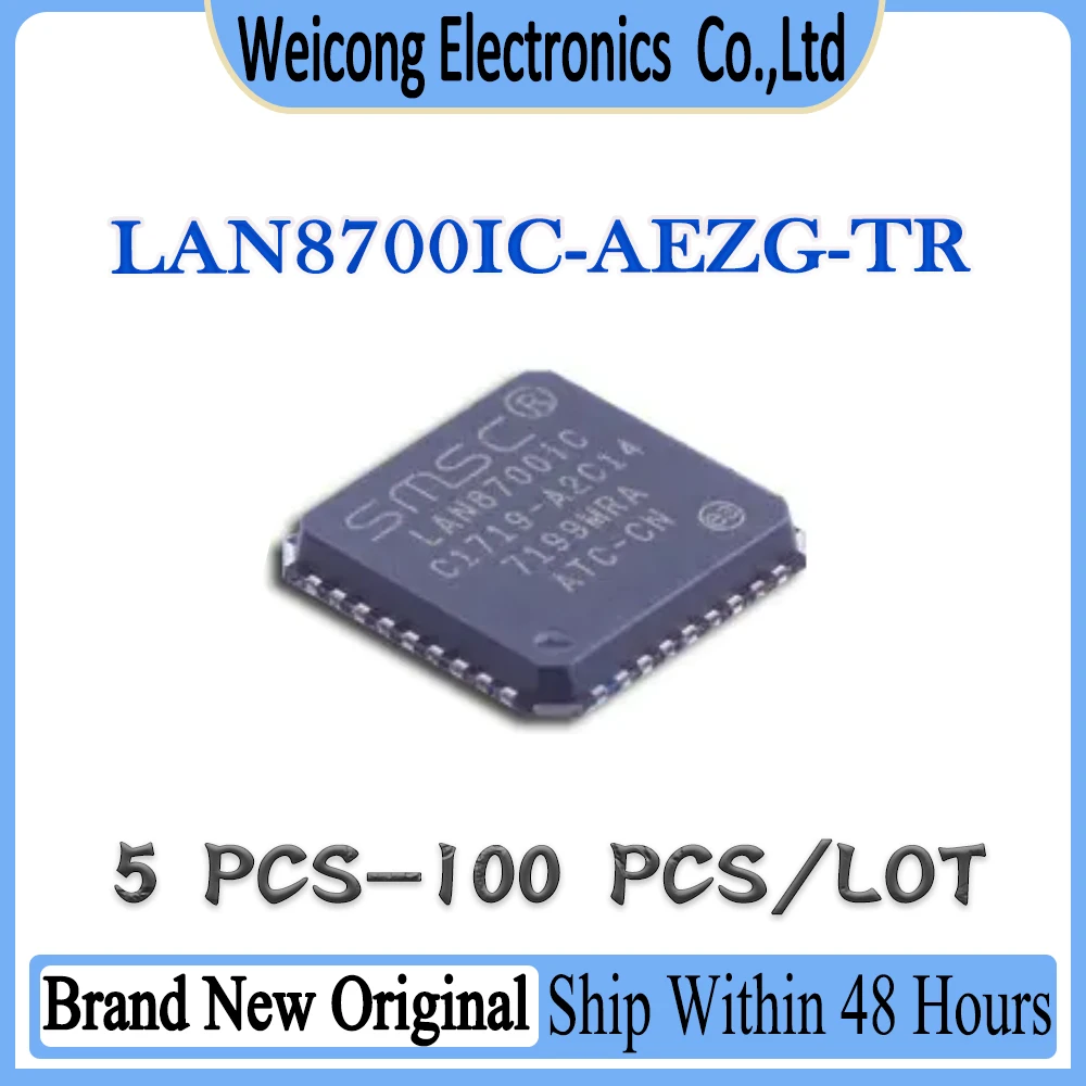 LAN8700 LAN8700I LAN8700IC LAN8700IC-AEZG-TR LAN8700IC-AEZG New Original IC Chip QFN-36