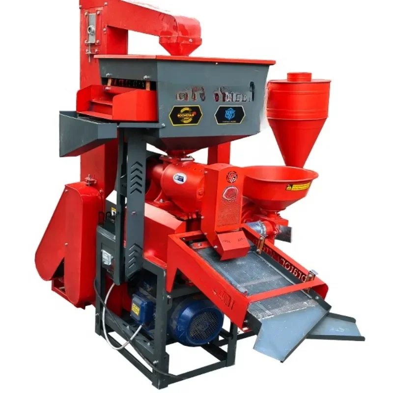 11KW 700-1500KG combined rice mill machine with elevator  for commercial use