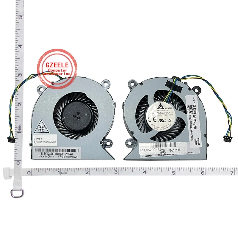 01MN928 CPU Cooling Fan for Lenovo AIOYI-24IIL/IWL A340-24 3-22iil S5430-00 Wei6-24-IML-00 Computer PC Cooler Fans BAZA0710R5M