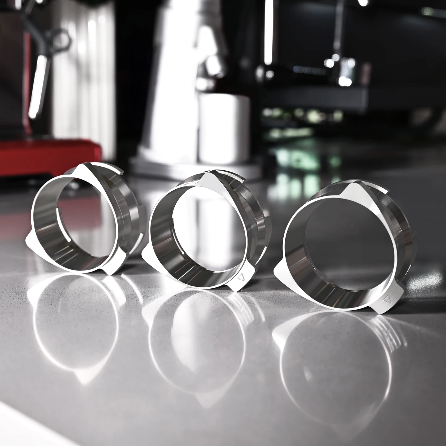 Funil de dosagem de aço inoxidável 54mm para breville sage 870 878 880 máquina de café expresso portátil dispensador anel barista ferramenta