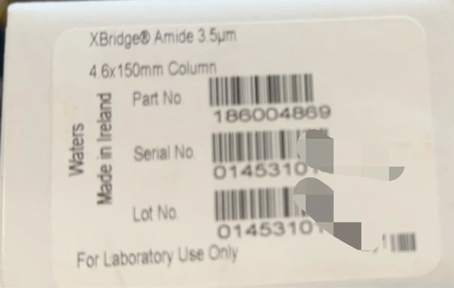عمود Waters HPLC 186004869 BEH Amide 3.5 ميكرومتر، 4.6*150 مم، 1/pk #1