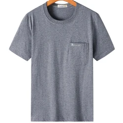 2022 Brand Big Pocket Short Sleeve T Shirt Men Tshirt Summer Men's Clothing O-neck T-shirt Streetwear Tee Shirts Solid Tshirt 13