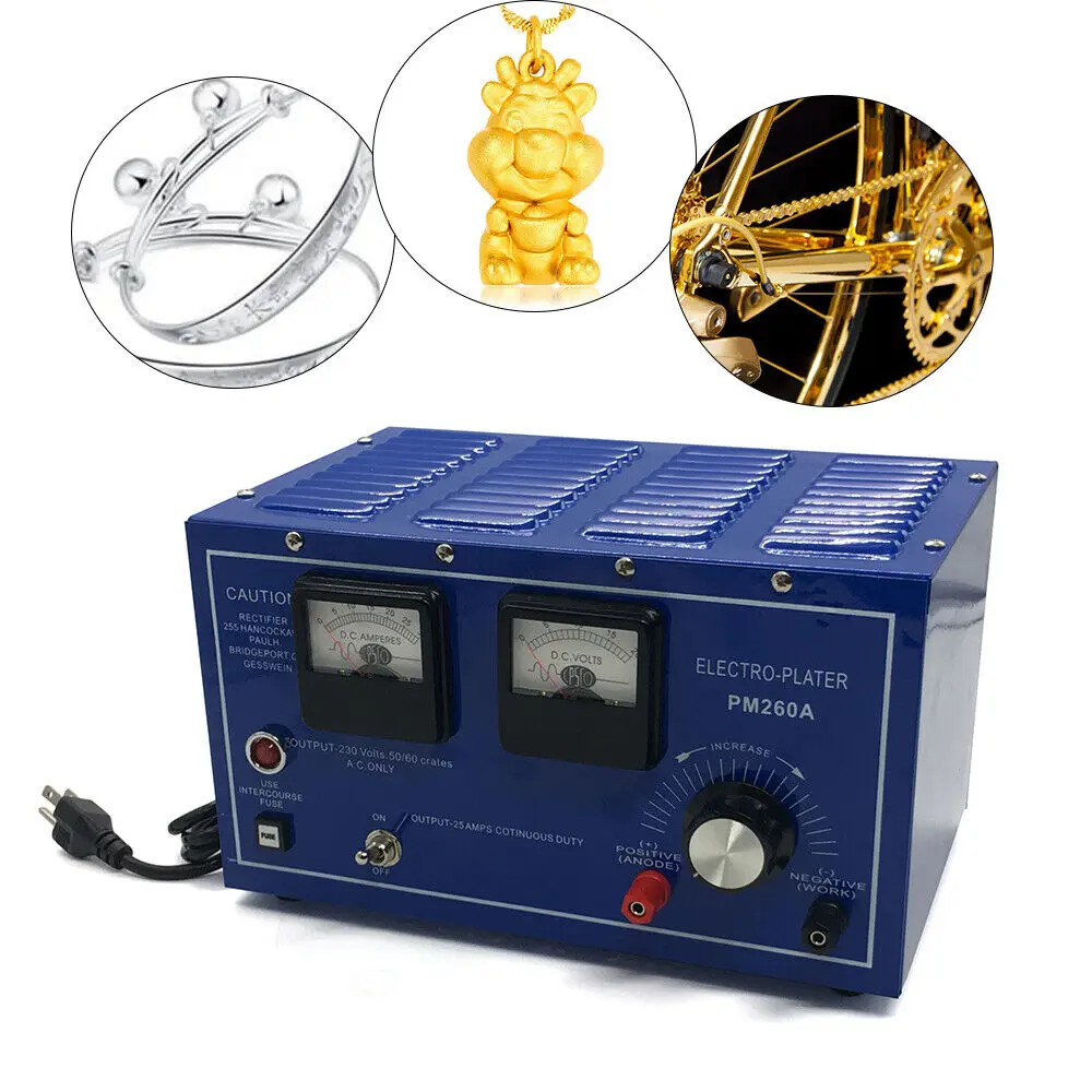 30A Platinum Silver Gold Plating Machine Jewelry Plater Electroplating Rectifier