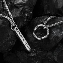 Stainless Steel Male Viking Necklaces for Man Rune Pendant Necklace Man Vikings Accessories Collar Hombre Fathers Day Gifts